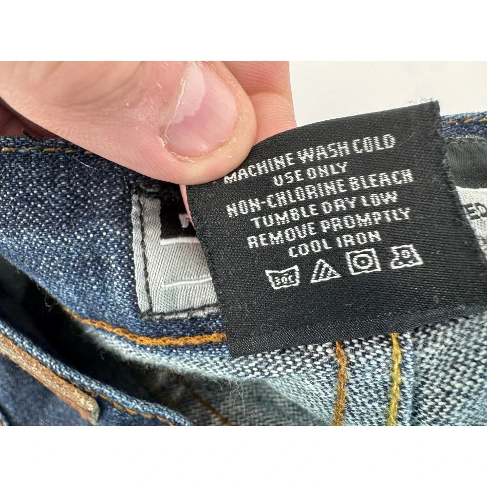 Y2K Rocawear Mens Jeans 42x34 Baggy Wide Leg Straight Fit Embroidered‎ Pockets
